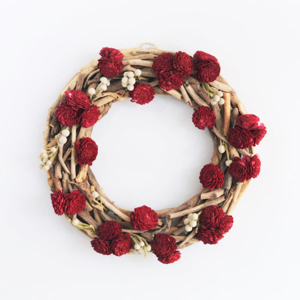 Valentine's Day Wreath | Red Wreath for Valentine's Day | Red Rose Wreath for Valentine's