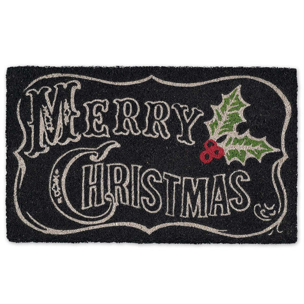 Merry Christmas Chalkboard Doormat | Holiday Doormat | Christmas Door Mat