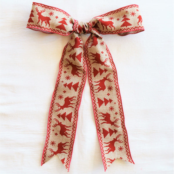 Christmas Bow | Wreath Bow | Christmas Ribbon | Garland Ribbon 
