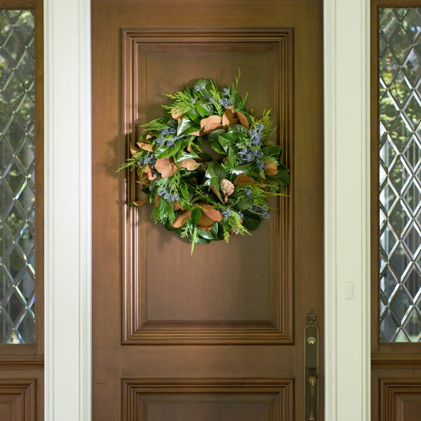 Christmas Wreath | Holiday Wreath | Magnolia Wreath | Cedar Wreath