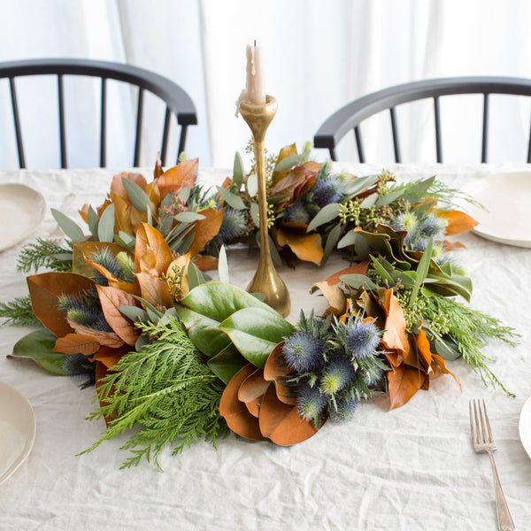 San Francisco Estate Wreath | Magnolia Wreath | Magnolia Leaf Wreath | Holiday Magnolia Wreath