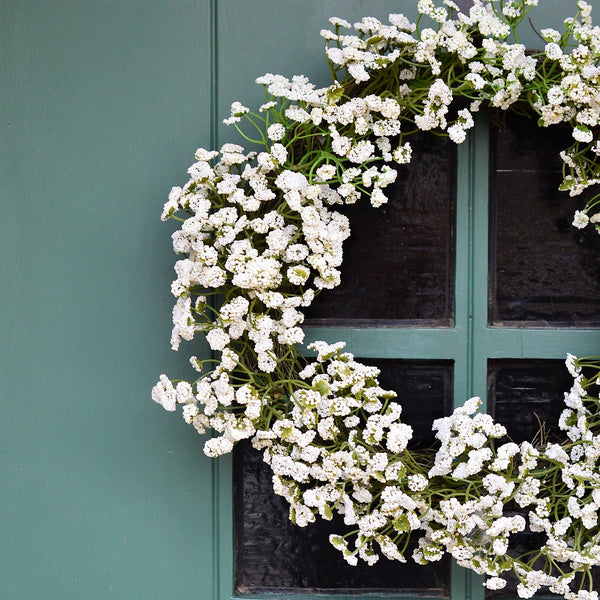 Baby Breath Wreath | Gypsophila Wreath | Faux Wreath Baby's Breath | White Wreath Gypsophila